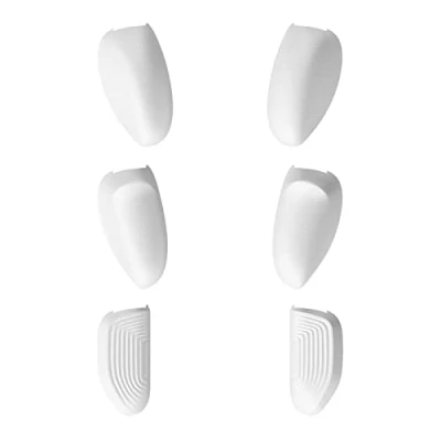 Immagine di Skull &amp; Co. Interchangeable Grip Set for NeoGrip, JoyGrip and GripCase Crystal: Snap/Trigger/Plus Grips [3 Pairs] Nintendo Switch OLED Regular Model White