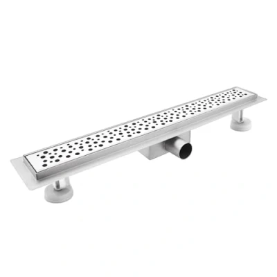 Immagine di sunrik Scarico Doccia a Pavimento, Bolle 70 cm, Canalina in Acciaio Inox con Sifone e Filtro