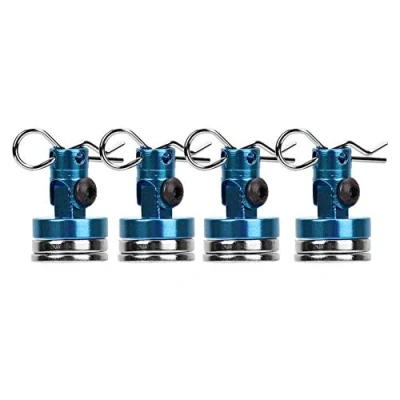 Immagine di RC Magnetic Stealth, colonna a conchiglia invisibile 4PCS per auto SCX10 4WD HSP 1/10 con scanalatura(Blu)