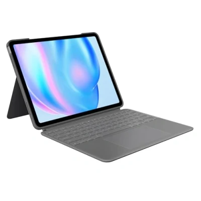 Immagine di Logitech Custodia con Tastiera Combo Touch per iPad Pro 13 pollici (M4)(2024) retroilluminata rimovibile kickstand, digitazione confortevole, modalità multiuso QWERTZ