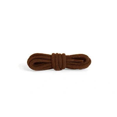Immagine di Kaps Lacci Spessi Rotondi, Diametro da 5 6 mm, in 100% Cotone per Scarpe e Calzature Casual, Fatti Europa, 1 Paio (100 cm 39 inch a 7 paia di asole / 76 Marrone)