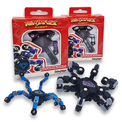 Immagine di #sbabam, NinjaFlex, Robot Transformer, Giochi Ninja per Bambini, Bustine Gioco Edicola, Giocattolo Pack 3 Pezzi, Regalo Bambino Giocattoli Ninja,dai Anni