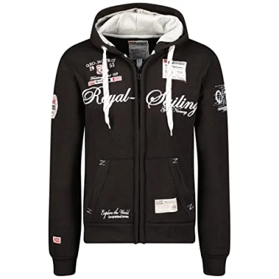 Immagine di Geographical Norway Felpa Fighter con cappuccio, da uomo Nero M