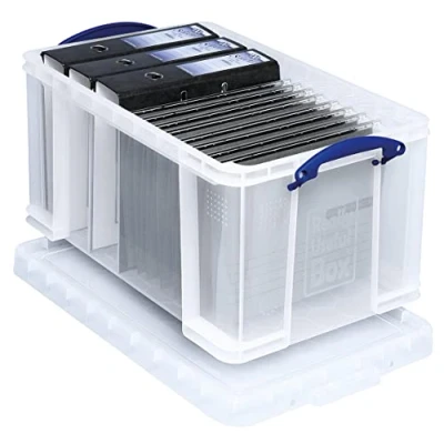 Immagine di Really Useful Contenitore in plastica trasparente, 48 litri