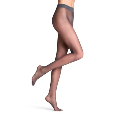 Immagine di FALKE Matt Deluxe 20 DEN W TI trasparenti velati tinta unita 1 pezzo, Collant Donna, Grigio (Graphite 3146), L
