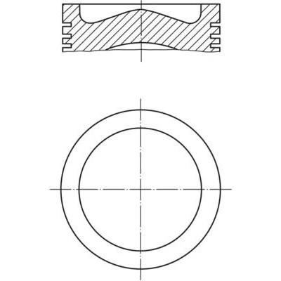 Immagine di Pistone MAHLE ORIGINAL 039 PI 00125 000