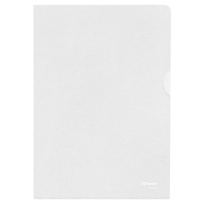 Immagine di Esselte Leitz 54850 Custodia trasparente Standard Plus, PP, zigrinata, 100 pezzi, formato A5, incolore
