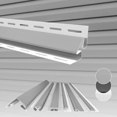Immagine di HEXIM pannelli per facciate esterne, rivestimento facciate, resistente agli agenti atmosferici, in plastica PVC U, esterno della casa, ai raggi UV (profilo interno