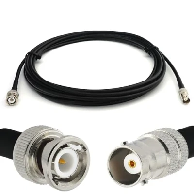 Immagine di RANGEFUL BNC maschio a femmina 1m cavo coassiale RG58/U — per HAM antenna CB radio analizzatore misuratore SWR VHF marino rosmetro