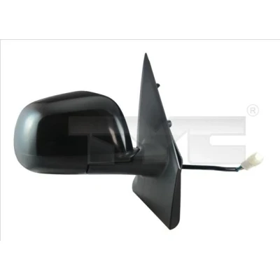 Immagine di Specchio retrovisore esterno Tyc 328 0247 Dx nero con la prima mano per regolazione elettrica specchio, convesso, termico, sensore temperatura