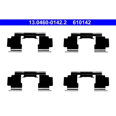 Immagine di ATE 13.0460 0142.2 Kit accessori, Pastiglia Freno a disco HONDA: CIVIC 6 Hatchback, 8 7 MG: MG ZR Hatchback