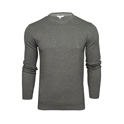 Immagine di Xact Maglione Girocollo in Cotone al 100% per Uomo (Dark Charcoal) M