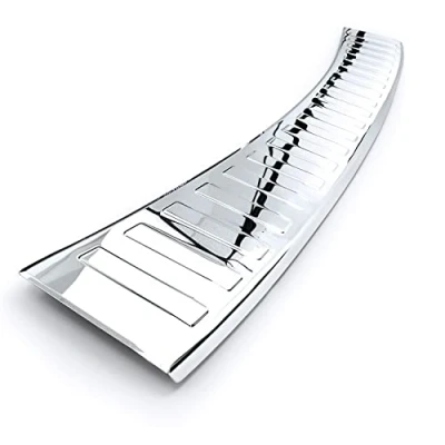 Immagine di teileplus24 L523 Protezione Paraurti Acciaio Inox per Peugeot 508 SW 2010 2018 con Bordo, Colore:Argento Lucente