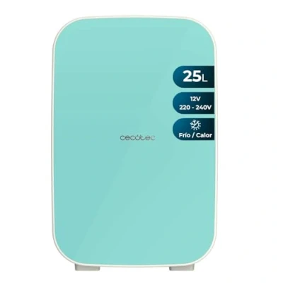Immagine di Cecotec Minicooling Bolero 25L Bahamas Mint. 25L, Mini Frigo 12V 220V, Compatibile Con Auto Camper, Funzione di Raffreddamento Riscaldamento, Gamma Temperatura 7 65C, Trasporto Facile