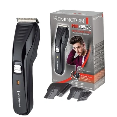 Immagine di Remington Tagliacapelli Lame in Acciaio Inox Motore ProPower: Velocità di taglio 300 mm s, 2 pettini accessori, Funzionamento a rete batteria agli ioni litio, Pro Power HC5200