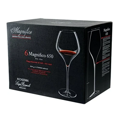 Immagine di Bormioli Luigi Magnifico Set Calici, Vetro Sonoro, Trasparente, 65 cl, 6 Pezzi