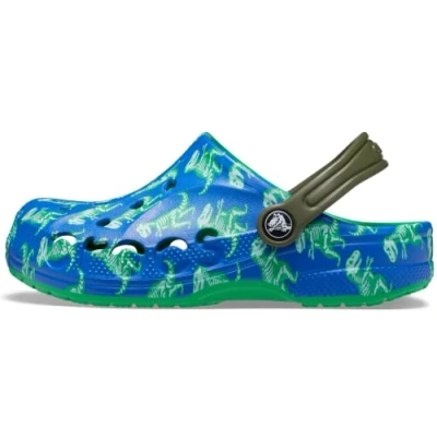 Immagine di Crocs Baya Clog T, Zoccoli Unisex Bambini e ragazzi, Blue Bolt/Multi, 19/20 EU