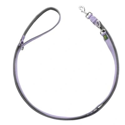 Immagine di HUNTER Guinzaglio regolabile NEOPREN, colore: grigio lavanda, nylon resistente, possibilità di regolazione 3 volte, imbottitura in neoprene morbida, ideale per tutti i giorni e l&#039;allenamento,