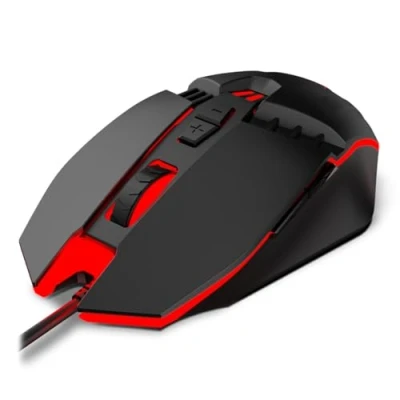 Immagine di KROM NXKROMKALAX Mouse da gioco Sensore ottico, 4 livelli fino a 3200 DPI, illuminazione LED, 7 pulsanti, finestre 7/8.1/10, nero