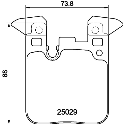 Immagine di HELLA 8DB 355 021 341 Kit pastiglie freno Predisposto per contatto segnalazione usura con contrappesi BMW: 1 Hatchback, 3 Touring, Sedan