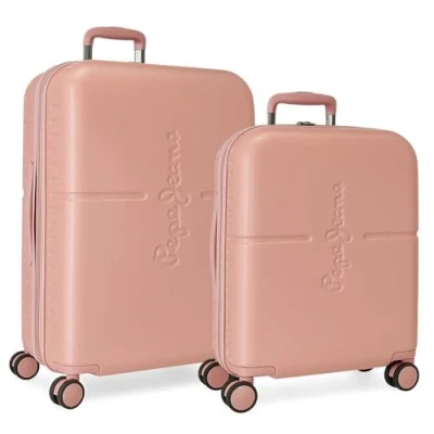 Immagine di Pepe Jeans Highlight Set di valigie, 48 x 70 28 cm, Rosa, 48x70x28 cms, valigie