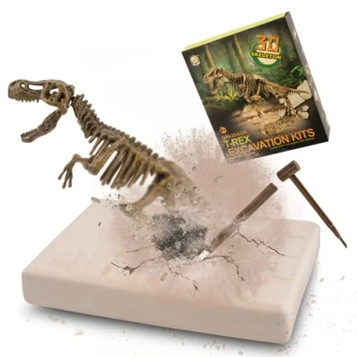 Immagine di MUSCCCM Kit di scavi per Dinosauri T Rex, scavo fossili Scheletro Dino Modello Dinosauro Realistico Giocattoli educativi Regalo Bambini Ragazzi Ragazze Capodanno