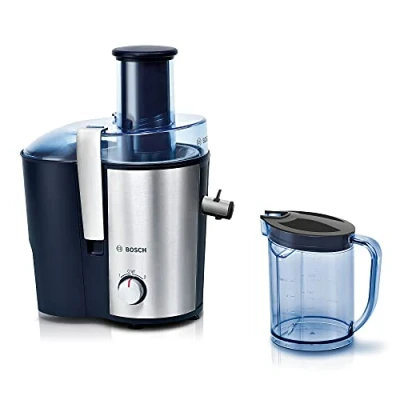 Immagine di Bosch Elettrodomestici MES3500 Centrifuga, 700 W, 2 Litri, 0 Decibel, Acciaio Inossidabile, Blu/Argento