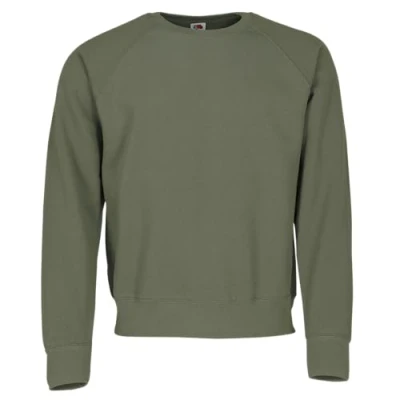 Immagine di Fruit of the Loom Felpa classica Raglan + sacchetto di stoffa MyShirt, oliva, XXL
