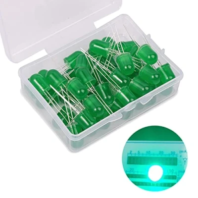 Immagine di 8mm Diodi Led, 50 Pezzi Verde Emissione Led Alta Luminosità, 3V Multicolor (8mm 50Pezzi)