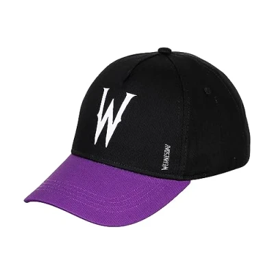 Immagine di Karactermania Wednesday W Cappellino per bambini, Taglia: One Size, Black
