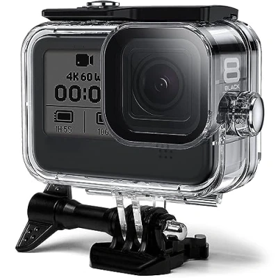 Immagine di FitStill custodia impermeabile 60M/196FT per Go Pro Hero 8 Black, protettiva subacquea con accessori fotocamera Action camera