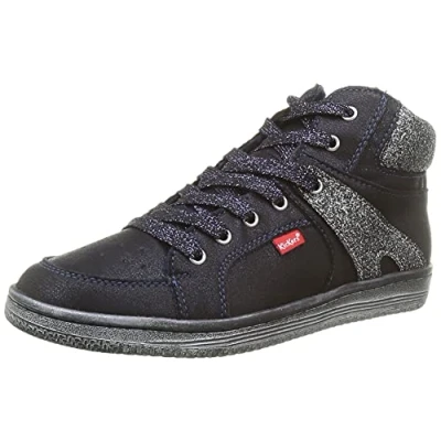Immagine di Kickers Lowell, Scarpe da Ginnastica Unisex Bambini, Argento Brillante, 32 EU