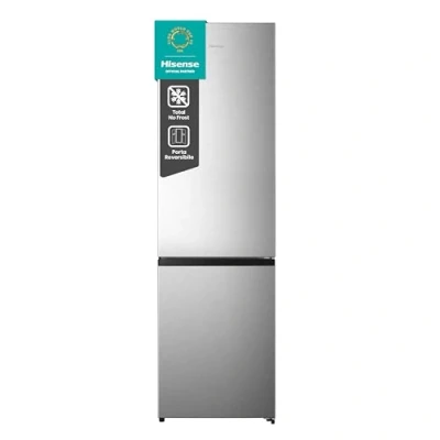 Immagine di Hisense MC60331IE Frigorifero Combinato, Libera installazione, Total No frost, Ventilazione MultiFlow, Doppia porta reversibile, Inox, Altezza 200 cm, Capacità netta 336 litri, Controllo Touch