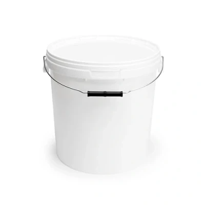 Immagine di Garronda Secchio con Coperchio 20 L per la conservazione di Prodotti Alimentari e chimici 10 Pezzi Bianco GD 0071
