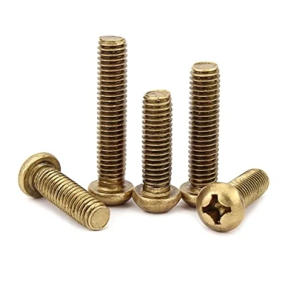Immagine di CONPHERON Viti a testa tonda croce in ottone, M5x25 mm,10 Pezzi