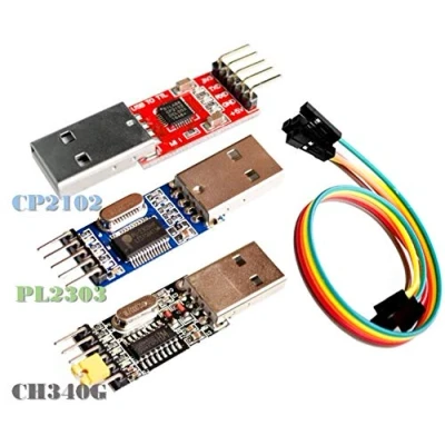 Immagine di TECNOIOT 3pcs USB to Ttl Module 1pc PL2303 + CP2102 CH340G UART Modulo Adattatore seriale da a Ttl: con chipset