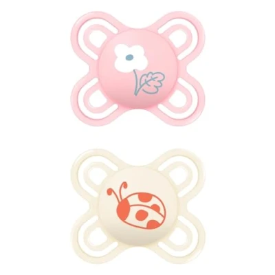 Immagine di Istruzioni in Lingua Straniera Mam S187 Perfect Start Ciuccio con Tettarella extra Sottile e Flessibile Silicone per Neonati da 0 a 2 Mesi, Rosa (2 Pezzi) Scatola Auterilizzabile