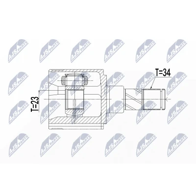 Immagine di NTY NPW BM 124 Kit Giunto Omocinetico Assale anteriore Sx MINI: Countryman
