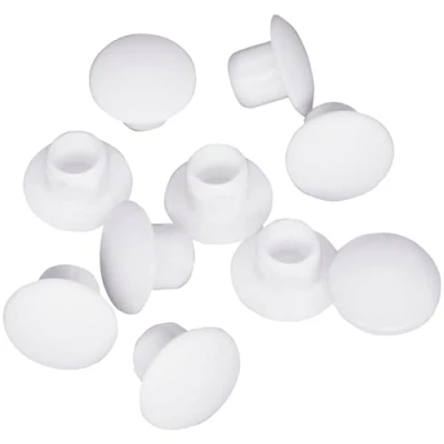 Immagine di SKIR&#039;CO tappi per fori in plastica bianca da 6 mm, 40 pezzi, trapano, mobili, viti