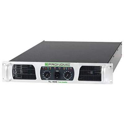 Immagine di Amplificatore di potenza Pronomic TL 400 stereo con 2x 1000 Watt a 2 Ohm Controllo della temperatura ventola Modalità parallela, e ponte Tipo AB