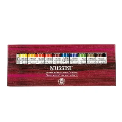 Immagine di Schmincke MUSSINI colori ad olio in resina finissima, set cartone, 12 x 15 ml, 70 012 097