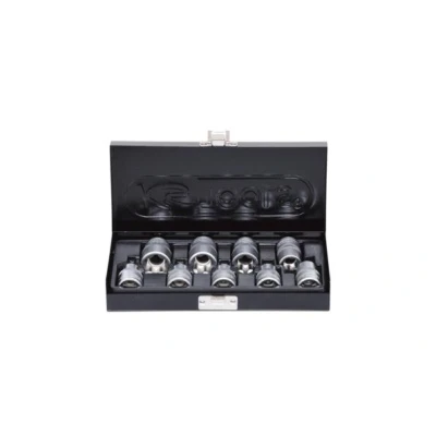 Immagine di KS TOOLS 911.4410 Set bussole Profilo E Acciaio al cromo vanadio 1/2 Quadrato