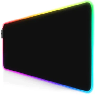 Immagine di TITANWOLF RGB Tappetino per Mouse da Gioco XXL 800x300mm 11 LED Colori e Effetti di Luce Precisione velocità Lato Inferiore gommato Lavabile