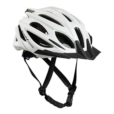 Immagine di BLACK CREVICE Casco da bicicletta per adulti I bici in diversi colori uomo &amp; donna MTB traspirante Misura regolabile (L, Bianco)