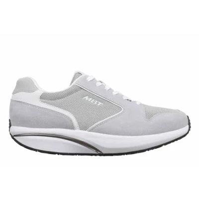 Immagine di MBT 1997 Classic II Scarpe Casual da Uomo in Stile Moderno. Sportive Anatomiche e comode. Calzature fisiologiche Confortevoli stabili con Suola Curva. Sneakers Lacci. Colore Grigio