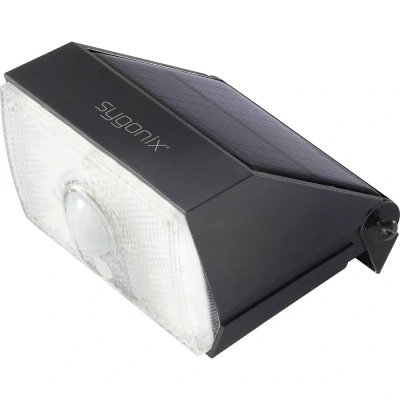 Immagine di Sygonix SY 4673536 Lampada LED da parete per esterno con rilevatore di movimento 10 W Bianco neutro Nero