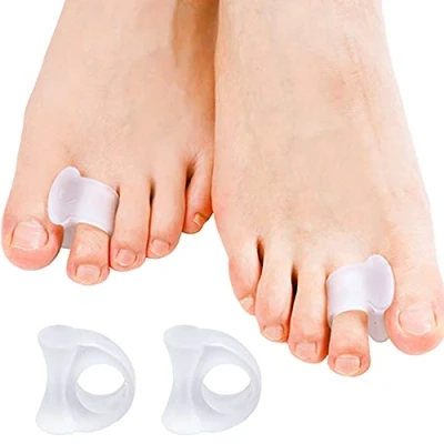Immagine di Sumiwish [10x] Separatore Dita Piede, Alluce Valgo Correttore, Gel per Valgo, Punta Sovrapposta, Bambino Trasparente