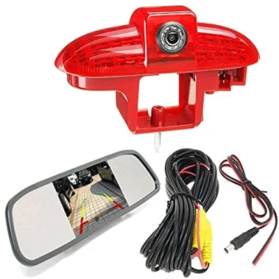 Immagine di HD Auto Retrovisore luce freno Terzo tetto Retromarcia Telecamera inversa Angolo regolabile Compatibile con Opel Vivaro/Combo/Renault Master/Trafic/FIAT Scudo/Talento/Movano/Primastar/Citroen