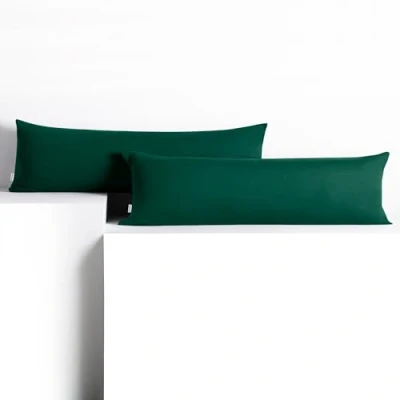Immagine di DecoKing 2 federe da 20 x 120 cm, in jersey di cotone, con chiusura lampo, colore: ambra