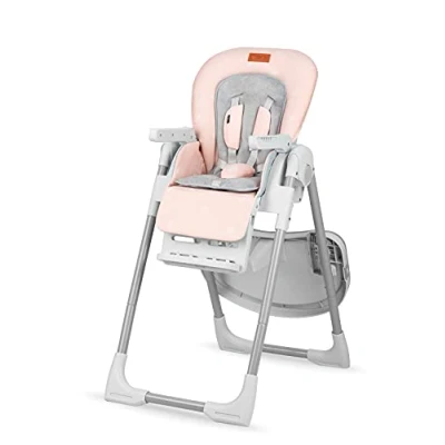 Immagine di Seggiolone pappa MoMi YUMTIS con cintura di sicurezza a 5 punti, pieghevole, regolabile in altezza (6 livelli), schienale (3 livelli) e vassoio poggiapiedi cestino